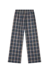 Erl Plaid Lounge Pants Blue In Blue