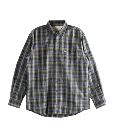Erl Plaid Shirt In Gray
