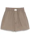 Erl Gingham Boxers In Grün