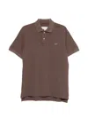 Erl Short-sleeved Polo Shirt In Brown