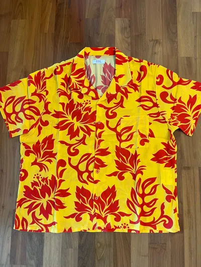 Pre-owned Erl Print Shirt In Red