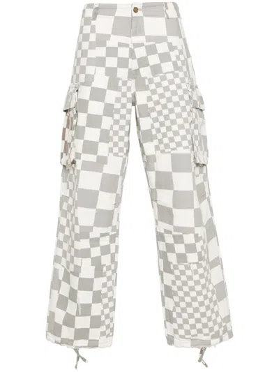 Erl Printed Cargo Trousers In Multi