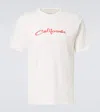 Erl Printed Cotton Jersey T-shirt In White