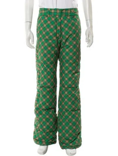 Pre-owned Erl Printed Joggers In Green
