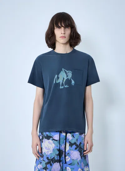 Erl Puke T-shirt In Black