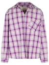 Erl Purple Cotton Shirt In Purple