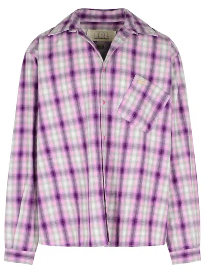 Erl Purple Cotton Shirt