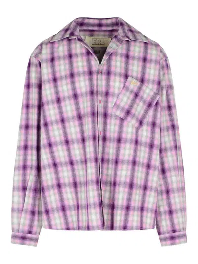 Erl Purple Cotton Shirt