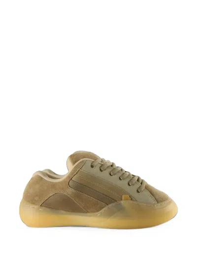 Erl Quad Vamp Chunky-sole Sneakers In Brown