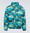 Erl Bedruckte Daunenjacke In  Green Sunset