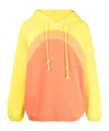 Erl Unisex Rainbow Hoodie Knit In Yellow