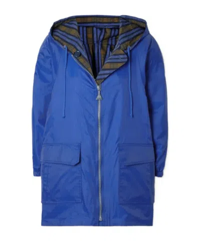 Erl Reversible Padded Shell Parka In Blue