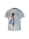 Erl Rocker T-shirt In Blue