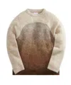 Erl Gradient Mohair Blend Knit With Relaxed Silhouette In Nude