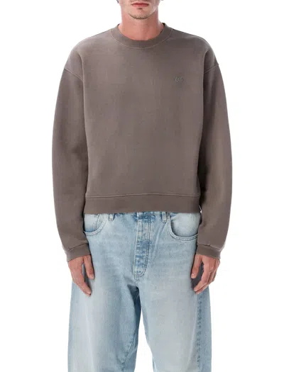 Erl Script Crewneck Sweatshirt In Metallic