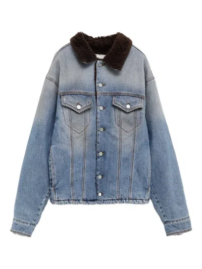 ERL SHEARLING COLLAR POCKET JACKET