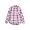 Erl Checkered Shirt In Red