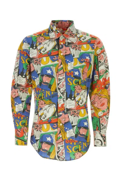 Erl Patterned Shirt In Printed