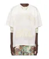 Erl Short Sleeve T-shirt In Off-white