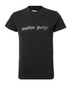 Erl Verziertes T-shirt Aus Baumwoll-jersey In Black