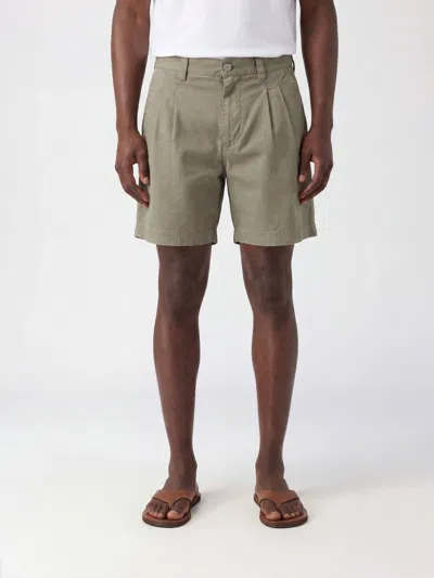 Erl Shorts Men Color Grey In Green