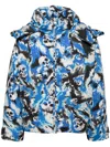 Erl Skull Padded Jacket In Blue