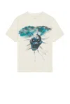 Erl Men S Skull T-shirt Skull Print In Skull Print