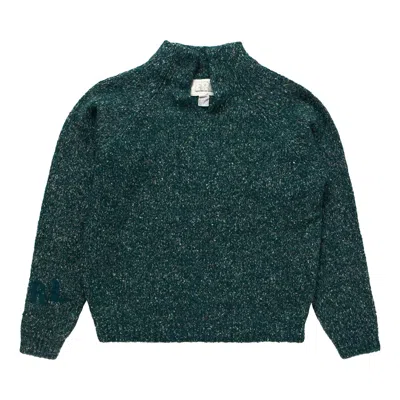 Pre-owned Erl Slit Neck Alpaca Sweater 'dark Green' | Men's Size Xl