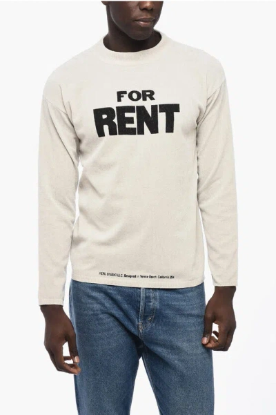 ERL CHENILLE CREW-NECK SWEATER WITH RIBBED EDGE