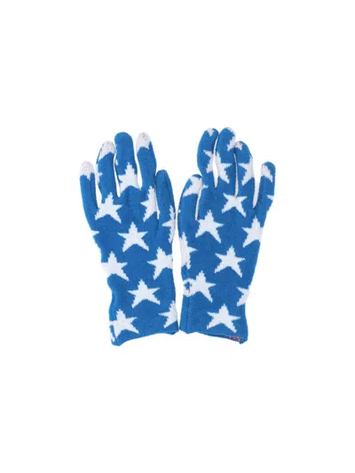 Erl Star Gloves In Blue