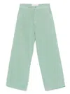 Erl Straight Trousers In Green