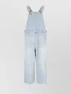 Erl Straight Trousers With Adjustable Straps And Distressed Styling