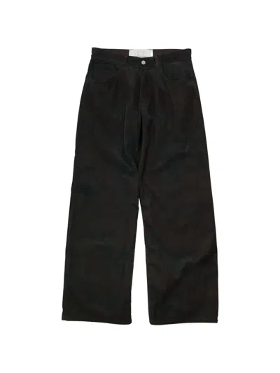 Erl Straight-leg Corduroy Trousers In Brown