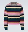 Erl Striped Alpaca-blend Sweater In Multi