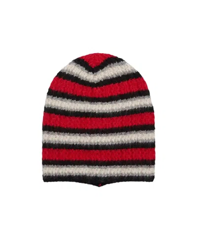 Erl Striped Hat In Red