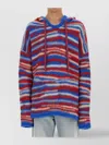 Erl Gradient Knitted Oversized Hoodie