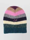 Erl Striped Soft Texture Hat For Everyday Wear In Multi