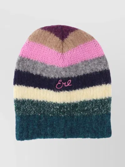ERL STRIPED SOFT TEXTURE HAT FOR EVERYDAY WEAR