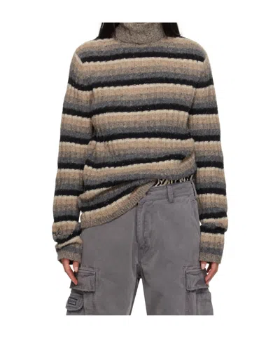 Erl Striped Turtleneck Sweater