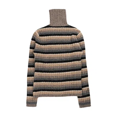 Erl Multicolor Striped Turtleneck
