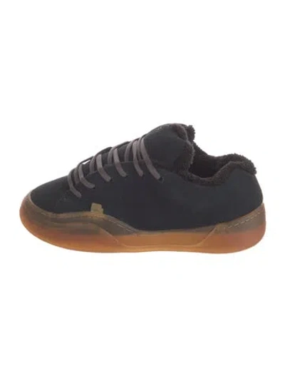 Pre-owned Erl Suede Sneakers In Blue