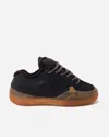 Erl Suede Vamp Skate Sneaker In Black