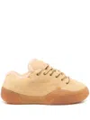 Erl Suede Vamp Skate Sneakers In Brown