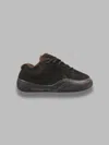 Erl Vamp Muddy Leather Sneakers In Animal Print