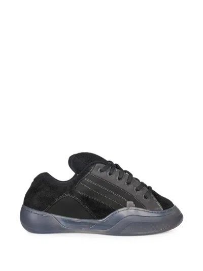 Erl Suede-panelled Chunky-sole Sneakers In Multi