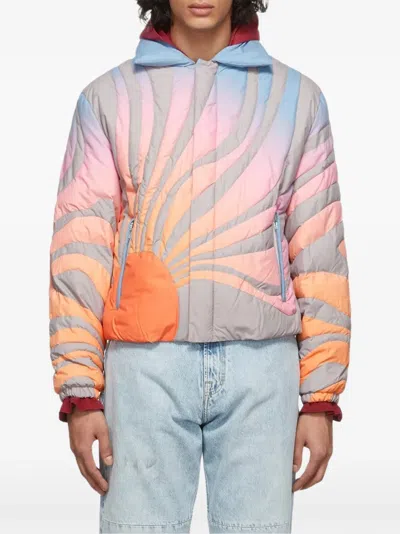 Erl Sun Quilted Bomber Jacket In Multi