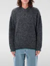 Erl V-neck Sweater Long Sleeves In Grau