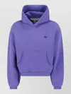 Erl Unisex Cotton Pullover Hoodie In Purple