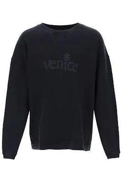 Pre-owned Erl Sweatshirt Oversize Venice 06t037 Black Sz.l Blk1