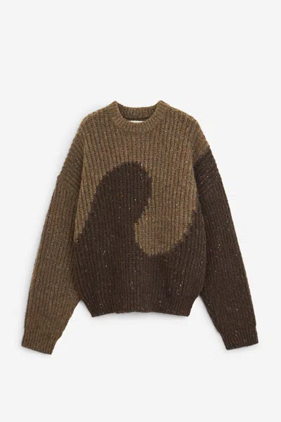 ERL SWIRL WOOL CREWNECK KNITWEAR